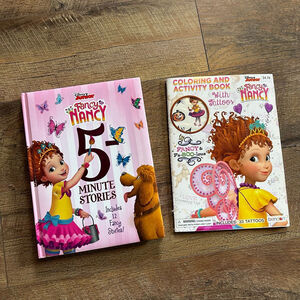 Disney Retired Junior Fancy Nancy 5 Minute Stories & Activity Book set Easter